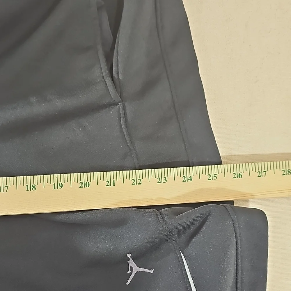 Jordan Black and Gray Men's Sweatpants Joggers XL